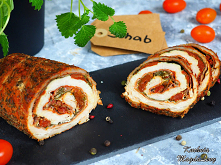 Schabowe roladki z szynka parmeńska i szpinakiem