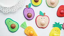 Tutorial ukazujący sposób wykonania zabawki fidget toys pop it z motywem owoców i warzyw ;)