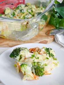 Zapiekanka brokułowa z kurczakiem