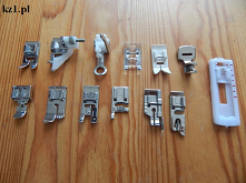 Rodzaje stopek w maszynie do szycia.