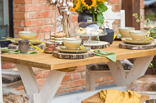 Stół drewniany ręcznie wyka...