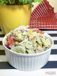 Sałatka kebab-gyros