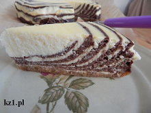 Sernik Zebra - pyszne ciasto łatwe do zrobienia.