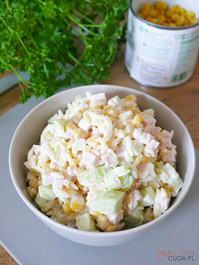 Sałatka makaronowa z szynką ;)