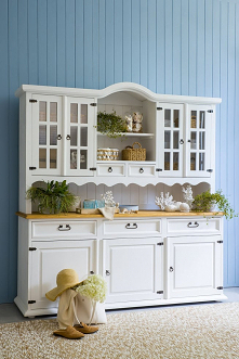 biały kredens kuchenny, woskowany kredens do jadalni meble-woskowane.com.pl #meblewoskowane #meblenawymiar #meblenazamowienie