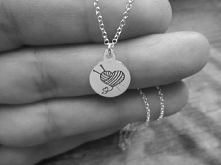 Włóczkowelove. Srebrny naszyjnik. Srebro pr.925. 
Polska marka me.she ❤