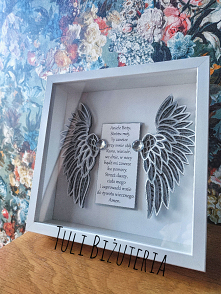 Ramka 3D z modlitwą Aniele Boży. zapraszam na fanpage Tuli Biżuteria
