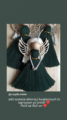 Anioły, dekoracje świąteczne