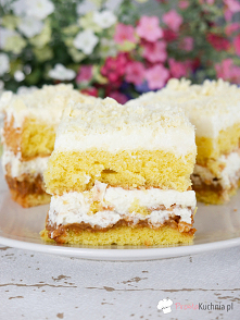 Ciasto inspirowane batonem LION