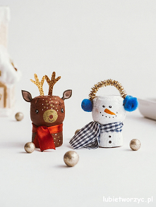 Tutorial ukazujący sposób wykonania dekoracji na choinkę z korka do wina z motywem bałwana i renifera ;)