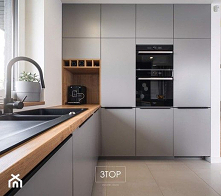 Aranżacje wnętrz - Kuchnia: Szara kuchnia na wymiar | 3TOP Kuchnie - 3TOP KUCHNIE. Przeglądaj, dodawaj i zapisuj najlepsze zdjęcia, pomysły i inspiracje designerskie. W bazie ma...