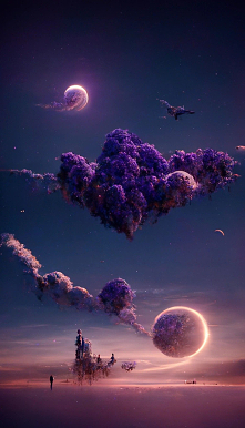 Pływające miasto w galaktyce