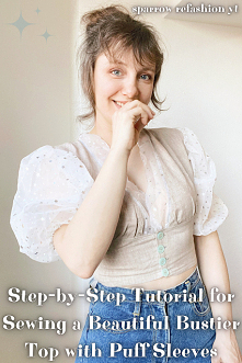 jak uszyć top z rękawami , bufiaste rękawy