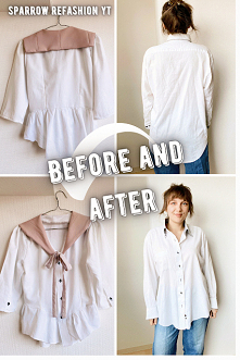 jak uszyć bluzkę , top z kołnierzem