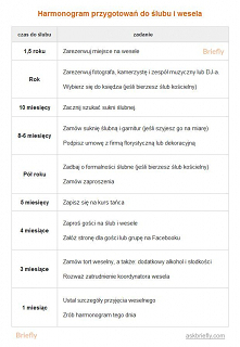 Najbardziej praktyczny poradnik dla par młodych, które planują wesele i ślub. Harmonogram przygotowań, kosztorys oraz ponad 50 wskazówek, jak zaoszczędzić budżet i czas.