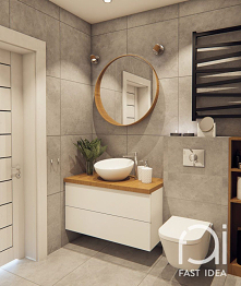 projekt łazienki BETON I DREWNO to projekt, który do Twojej łazienki wprowadzi niesamowity design. Mała łazienka może stac się wielkim wnętrzem.
JUŻ TYLKO KILKA KLIKNIĘĆ DZIELI ...