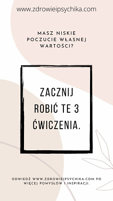 #wartość #zdrowie #inspiracja #ćwiczenia
Odpowiednio wysokie poczucie własnej wartości ma ogromne znaczenie w naszym życiu. Pomaga nam rozwijać umiejętności radzenia sobie z cod...