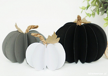 Tutorial ukazujący sposób wykonania dyni z papierowych kół ;)