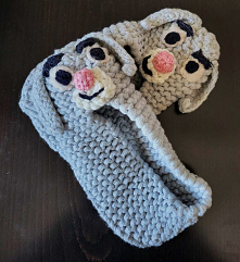 Paputki - kapcie króliki