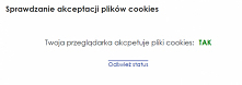 Sprawdzanie czy moja przeglądarka obsługuje pliki cookies