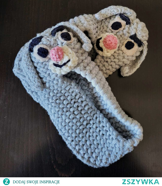Paputki - kapcie króliki