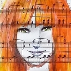 Okładka Akwarele na papierze z nutami