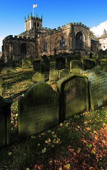 St. Mary church & cemetery, Barnard castle, England. Oldest part from 12-13th c. by davewebster14 on Flickr.