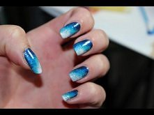 Cosmic Ombre Nails - skośne...