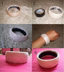 Bransoletka z koronki