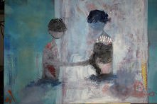 bliskość obraz akryl na sprzedaż 200zł