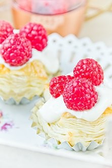 Mini ciasteczka z malin