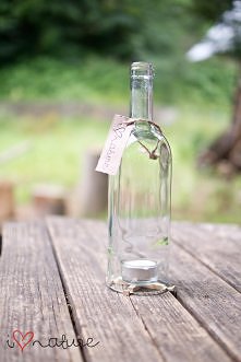 lampion z butelki po winie