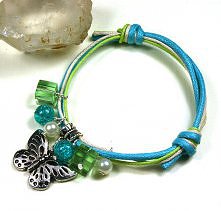 Bransoletka sznurkowa MOTYL