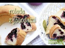 Drożdżowa rolada z jagodami