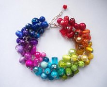 tęczowa bransoletka