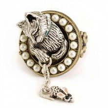 pierścionek z kotem