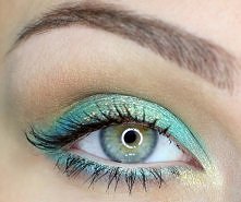 w kolorach turkusu i złota