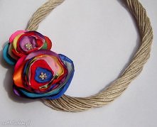Naszyjnik multikolor sznurkowy