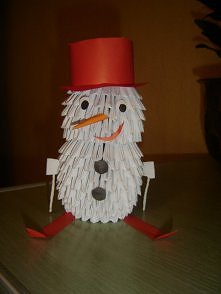 bałwanek na nartach