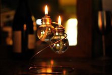 Świecznik z żarówek przerob...
