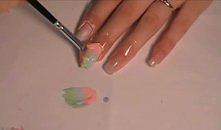 Inny sposób malowania ombre:)