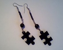 kolczyki puzzle