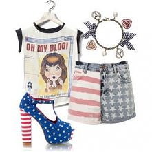 Stylizacja z Allani.pl Dosyć odważne połączenie.