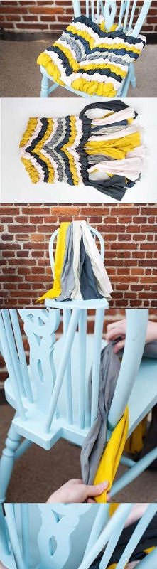 Poduszka z kawałków materiału