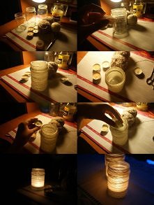 słoikowe świecki:)