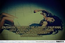 Zazdrość...