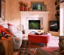 kominek w pokoju - moja kol...