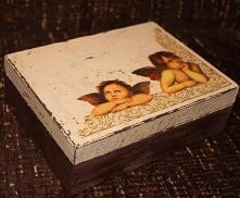 Skrzyneczka decoupage na dr...