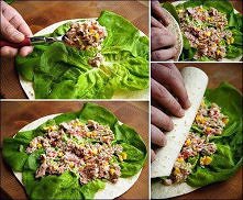 dietyczna roladka z salatą ...