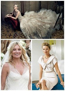 Fryzury ślubne w stylu Kate Moss
